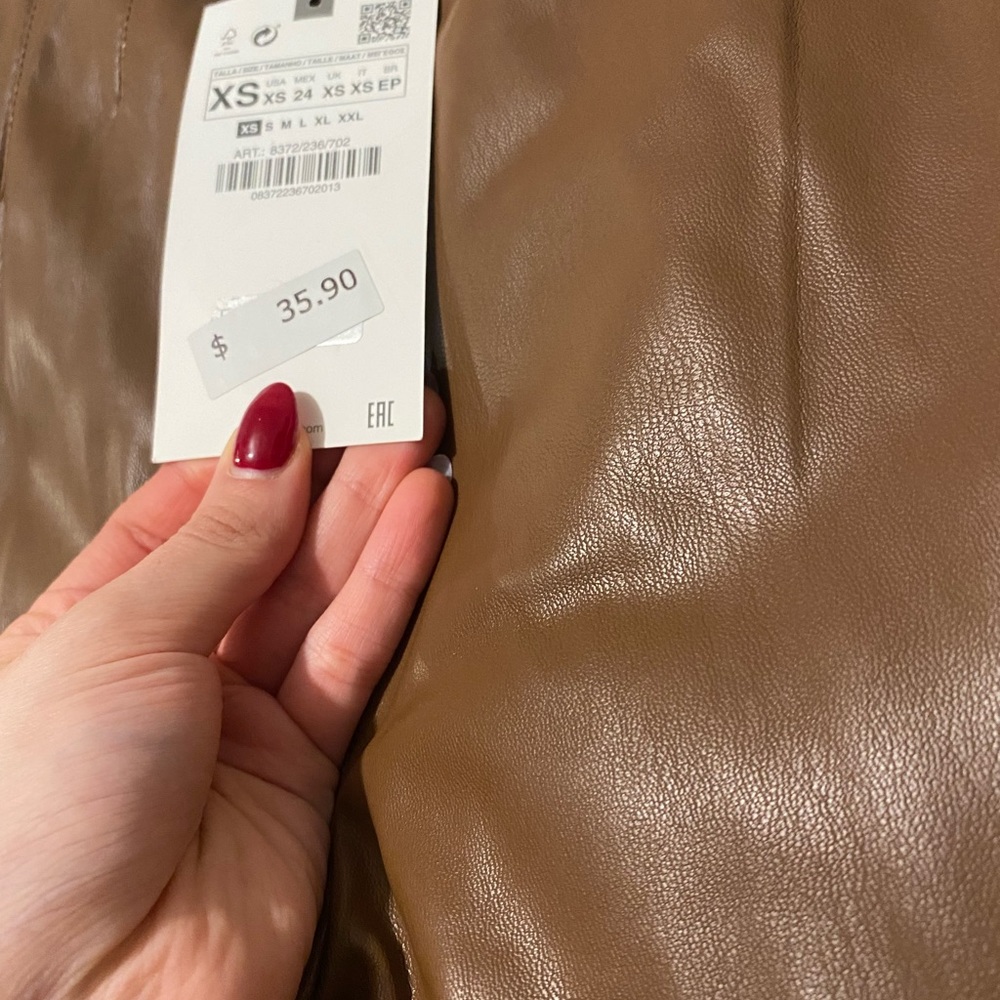 Zara leather pants NEW WITH TAG
